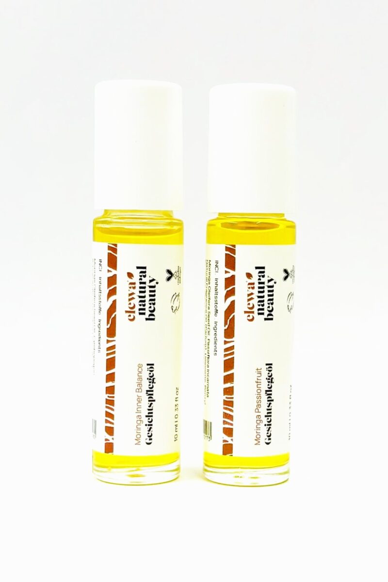 Moringa Roll-on Set mit Moringa Inner Balance und Moringa Passionfruit Gesichtspflegeöl, je 10 ml